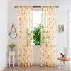 Gauze Sun Flower Tulle Curtains Romantic Window Drapes Modern Sheer Curtain  Living Room
