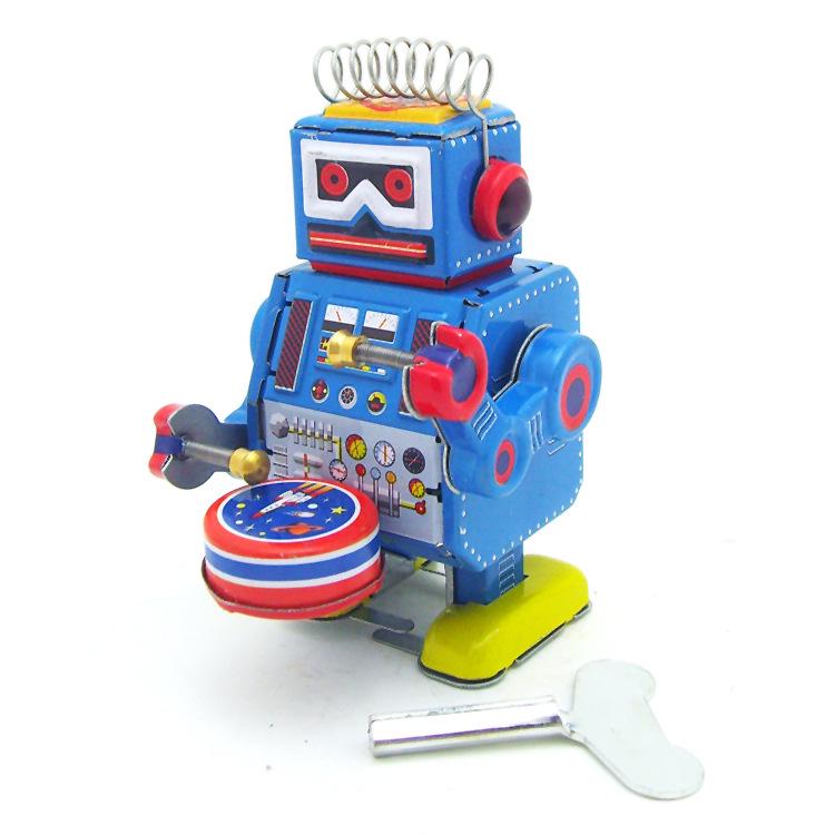MS519 Retro Robot Figurine: Adult Collection for Home or Coffee Shop Decor