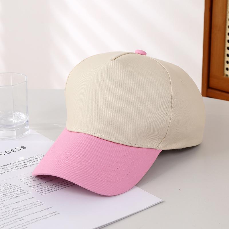 Unisex Color Block Baseball Cap: Stylish Five-Panel Sun Hat