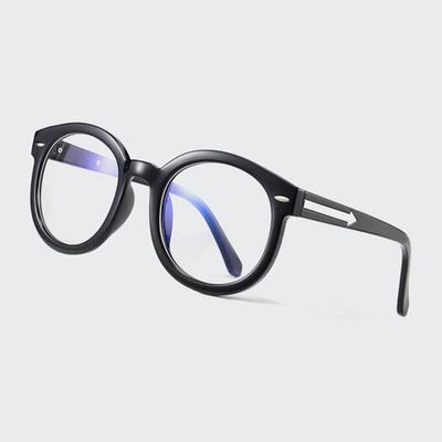 LOOKING4U Neo Retro 1019 Oversized Horn-Rimmed Glasses C2_Silver