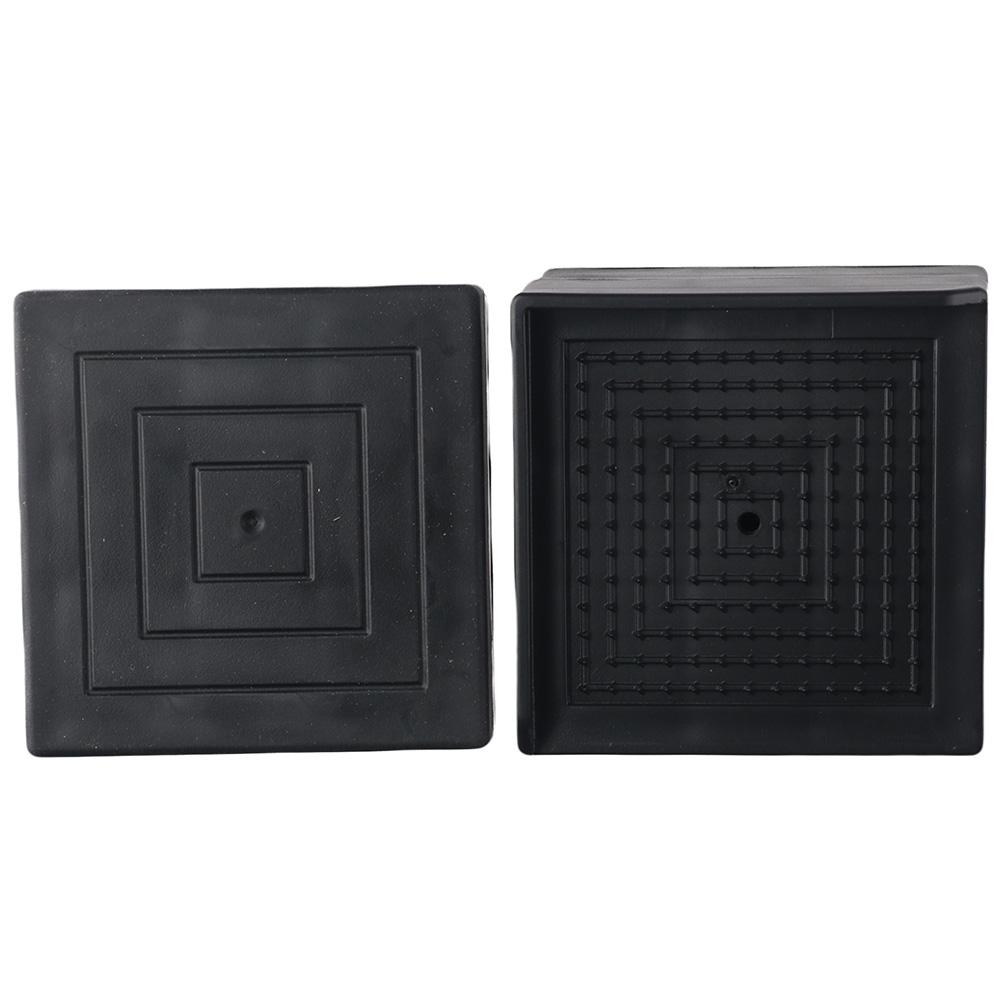 

4Pcs Heavy Duty Bed Risers Black Furniture Risers Practical Furniture Legs Lifters Bed Couch Desk