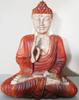 Buddha Statue Hand Carved Wood Teaching Pose 30cm