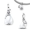 New 925 Silver Heart Moon Wreath Reindeer Diamond Snowflake Key Chain Pendant Charms Beads Bracelets Necklaces Jewelry Gifts