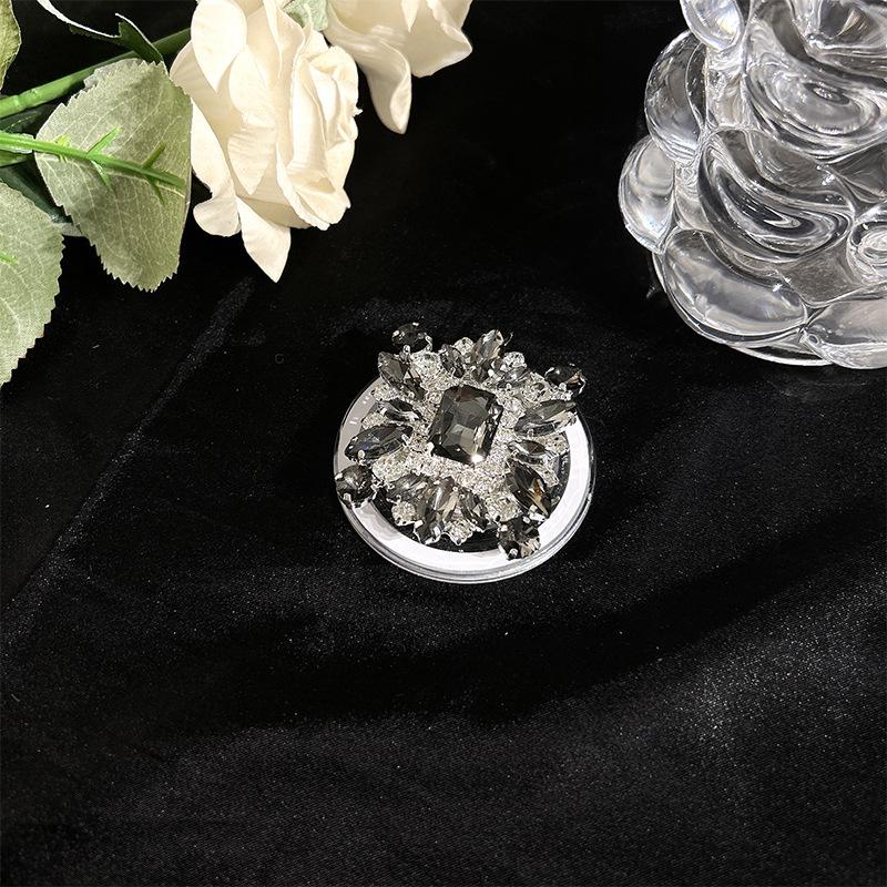 Magnetic Mobile Phone Airbag Bracket Magsafe Desktop Retractable Rhinestone Light Luxury Gemstone Pearl Lazy Ring Buckle