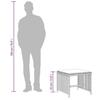 VidaXL Tabourets de jardin coussins lot de 4 gris clair résine tressée, siège de jardin, sièges d'extérieur, tabouret cube, 4007488