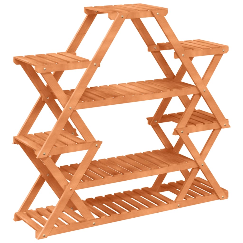 vidaXL Blumenständer 110x25x105 cm Massivholz Tanne