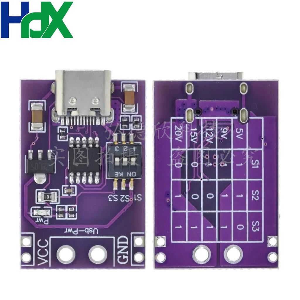 Fast Charging Trigger: PD/QC/AFC with 5V/9V/12V/15V/20V Fixed Output