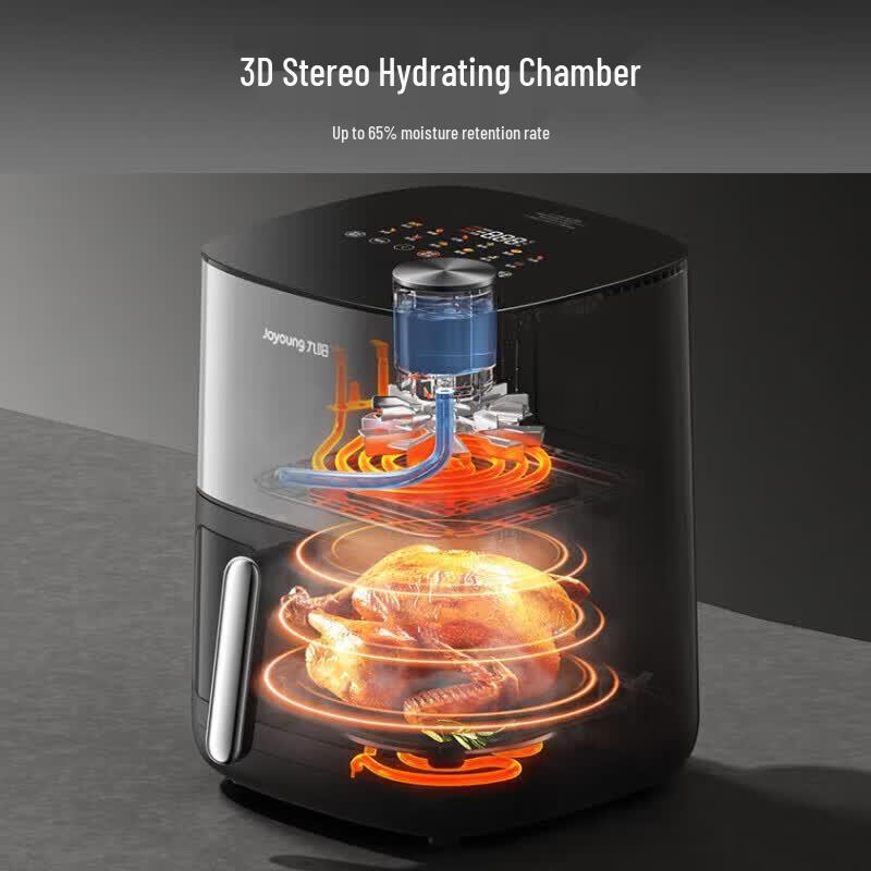 Joyoung 6.5L Dual Heat No-Flip Air Fryer with 3D Humidification CN plug (adapter included)
