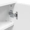 Corner Mirror Cabinet White 30x24x60 Cm