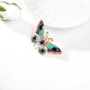 Trendy European-American Style Colorful Drip Oil Butterfly Brooch - Fashionable Animal Corsage and Clothing Accessory.