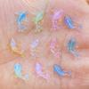 100Pcs Resin 3D Colorful Mini Shiny Goldfish Flatback Figurines Scrapbook Wedding Applique Nail Art Decor Crafts