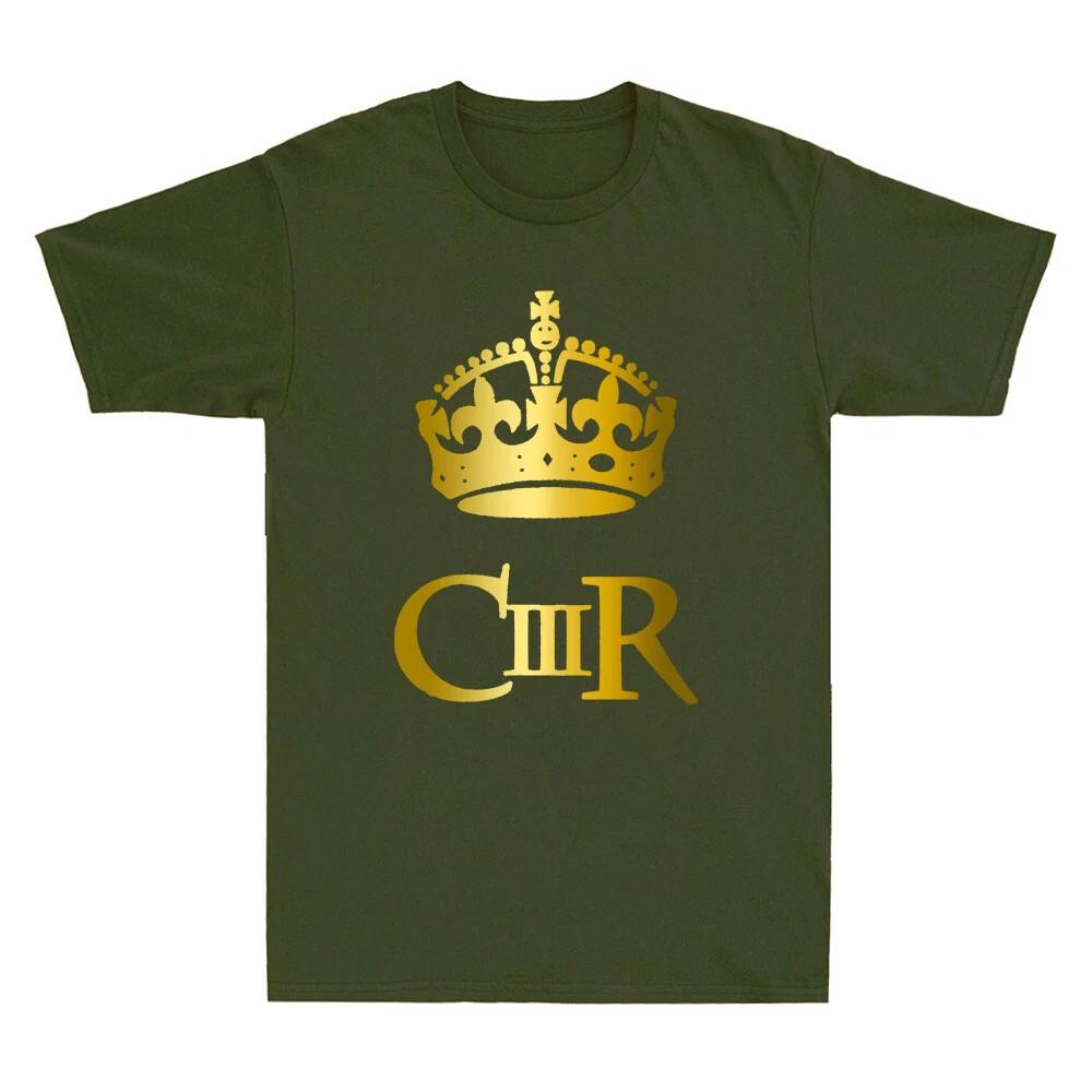Men s and Women s T-shirts God save the King King Charles III Royal Blue Vintage XXXXL