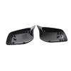 2PCS Rear Wing Mirror Cover Caps For BMW 5 Series E60 E61 E63 E64 03-07 Gloss Black