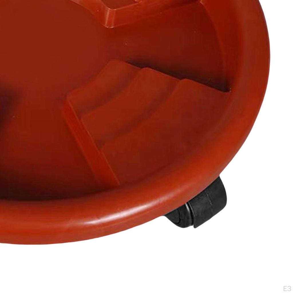 Okrągły stojak na rośliny ogrodowe z kółkami, przesuwnik do doniczek, łatwa w użyciu taca, rolki, paleta