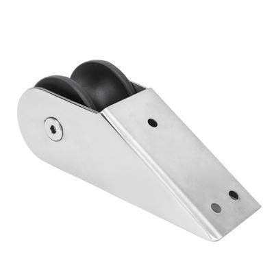 Stainless Steel Bow Roller 6.1x2.17in Scratch Resistant Docking Bow Roller Fixed Bracket Universal for Boat Yacht