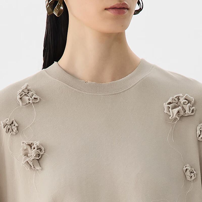 JNBY 2025 Spring Loose Fit Cotton Sweatshirt