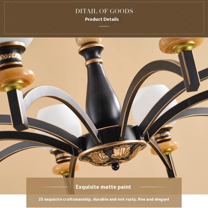 Modern and Simple Chandelier, Ceramic Dining Room Light Study and Bedroom Lamp