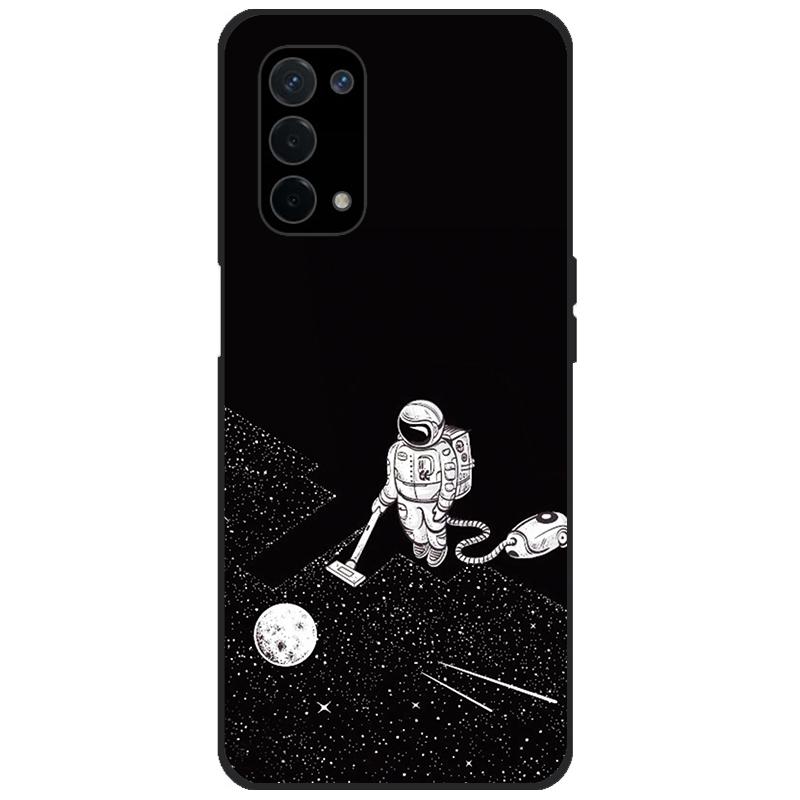 Phone Cases For Oppo A54 A74 A93 A93s 5G Case Silicone Soft TPU Protective Back Cover For Oppo A74 4G Case Cute Cat Bag Bumper