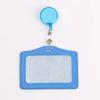 Women Man Bank Credit ID Card Holders Bus Identity Badge Protector Cover Bus Card Covers with Retractable Reel Office Supply