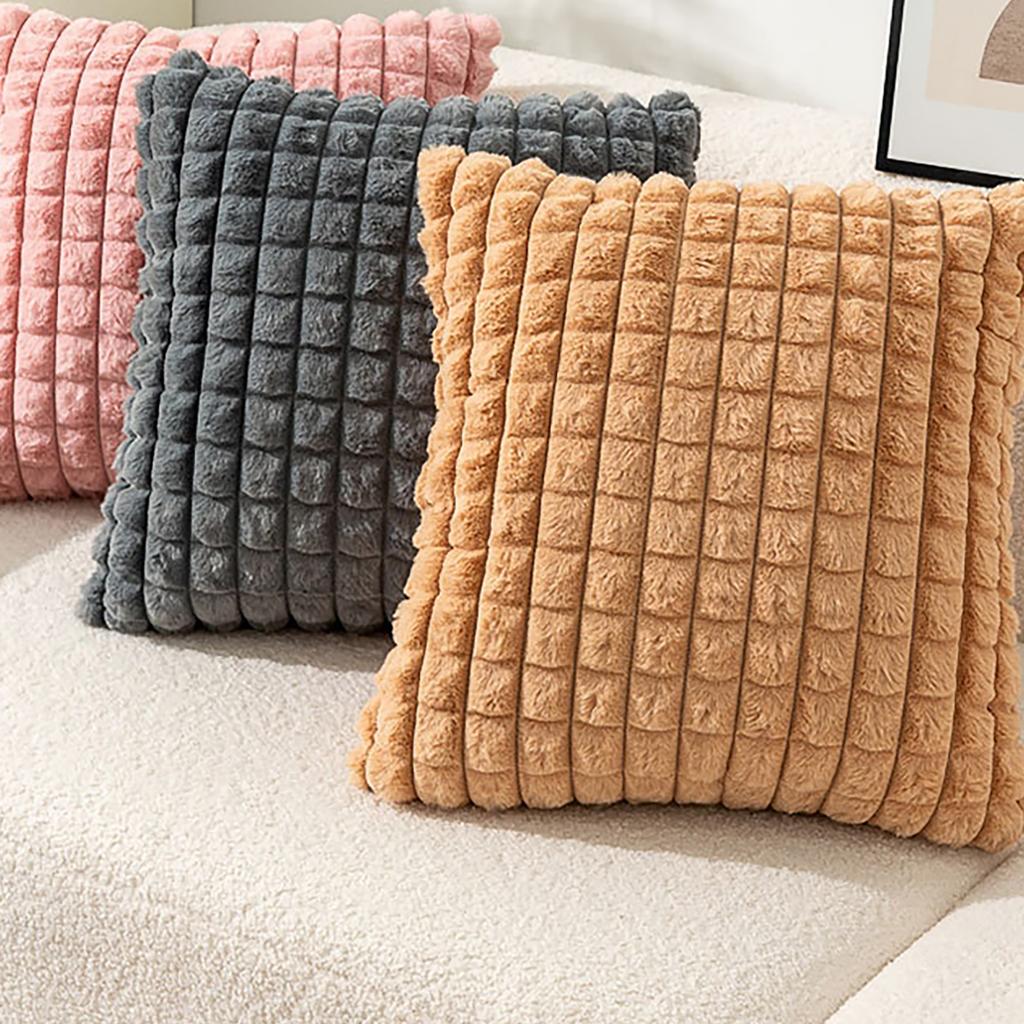 New Year Plushie Pillowcase Comfortable Easy Washing Cushion Cover for Sofa and Bed Decoration