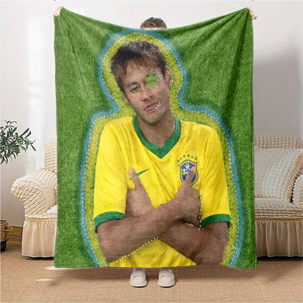 Prince Soccer printed flannel breathable and warm blanket, a stylish home gift, suitable for home, office and bedspread use. 15a166