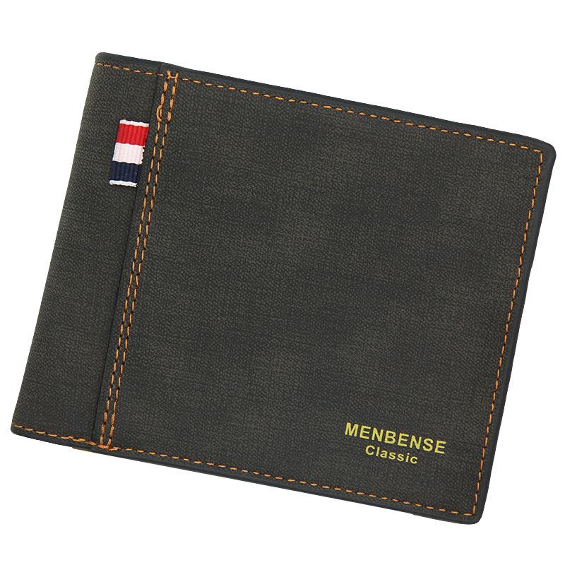 Men's Minimalist Business Wallet - Multi-Card Slot with Coin Purse and Zipper