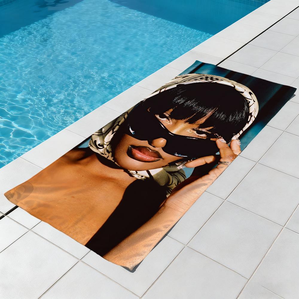 T-tems singer Towel Beach Quick Dry Soft Pool Towels Gift for Travel Gym Shower Camping sports
