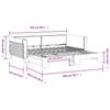 Pull Out Daybed Yellow 100x200 Cm Velvet