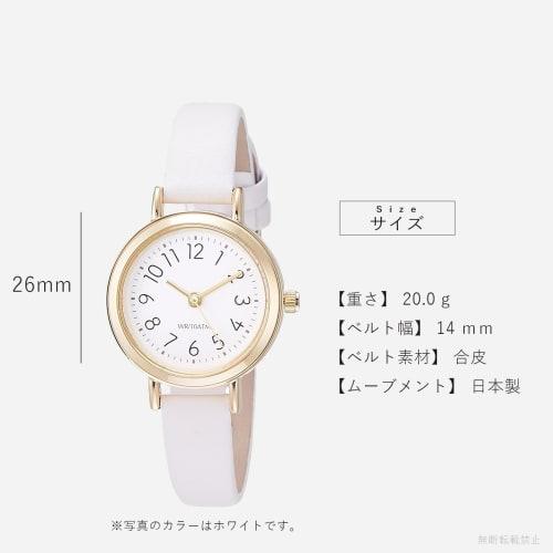 Fieldwork Pluie Small Analog Watch with Waterproof Leather Strap, ST246Z-2, Women's, Gray