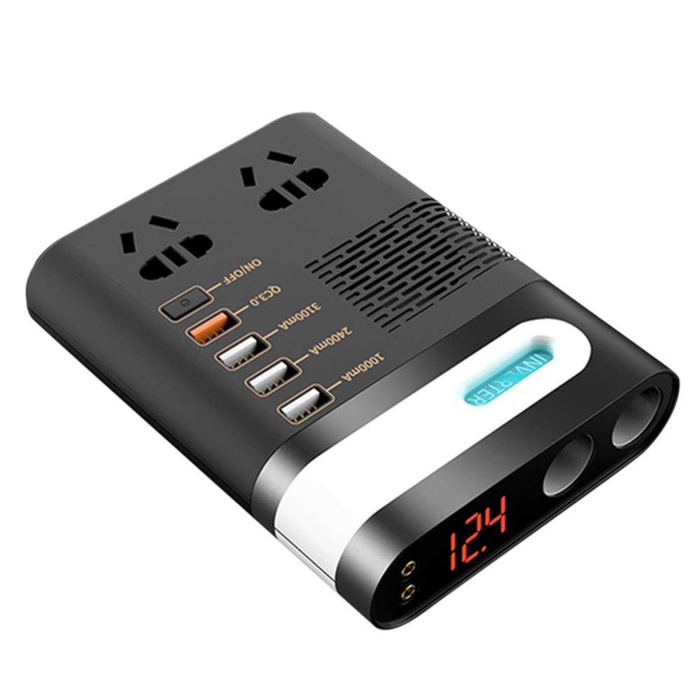 Buy 200W Car Power Cigarette Lighter Inverter DC 12V 24V To AC 220V at