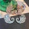 Earring, Wave Enamel Color, Exquisite Earrings, Fashion, Light Luxury, Versatile, High-end Stud Earrings