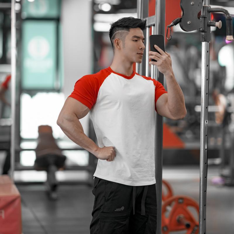 New Men'S Polo Shirt Made Of Pure Cotton With Dropped Shoulders High-Quality Loose Fit For Fitness Versatile For Daily Exercise Short Sleeved Casual