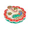 Marble Made Round Shape Roli Rice Kumkum Ganesh Chopra for Tilak Tika, Wedding Gifts, Raksha Bhandhan Gift