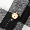 Kids Plaid Hooded Shirt Spring Fall Chest Pocket Button Closure Loose Causal Boys Girls Toddlers Children Long Sleeves Top Jacket