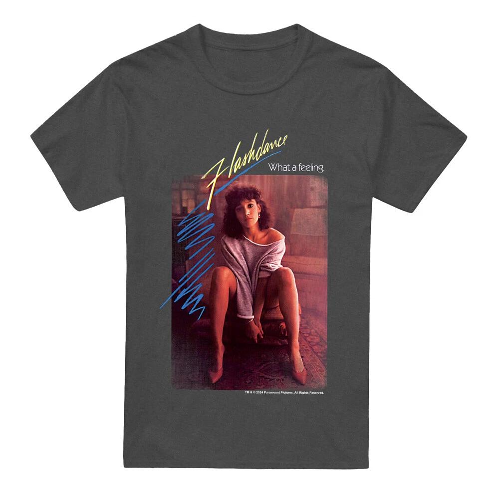 Flashdance Title 100% Cotton T-shirt Mens Tees Top S-2XL, Charcoal S