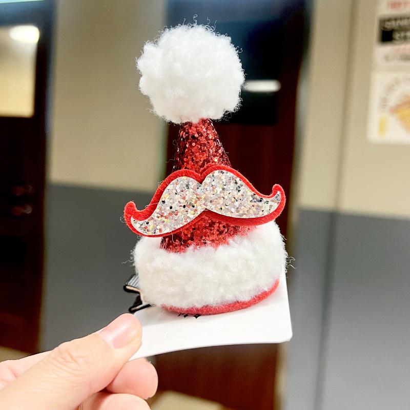 2025 Christmas Reindeer Antler Scrunchies & Bow Hair Clips - Cute Party Accessories for Kids