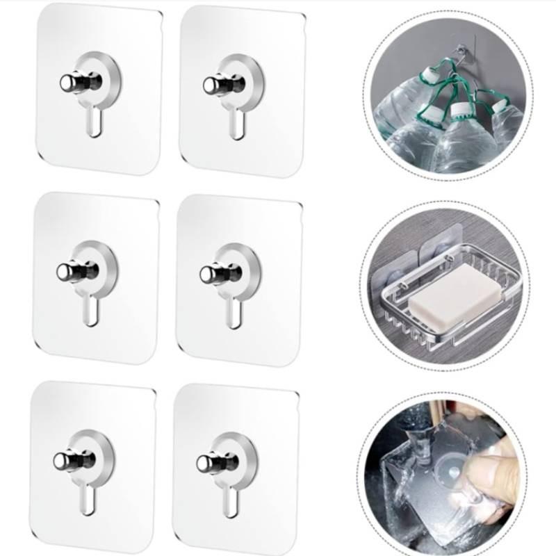 Transparent Non Drilling Rubber Traceless Screw Hook Suitable For Use Daily