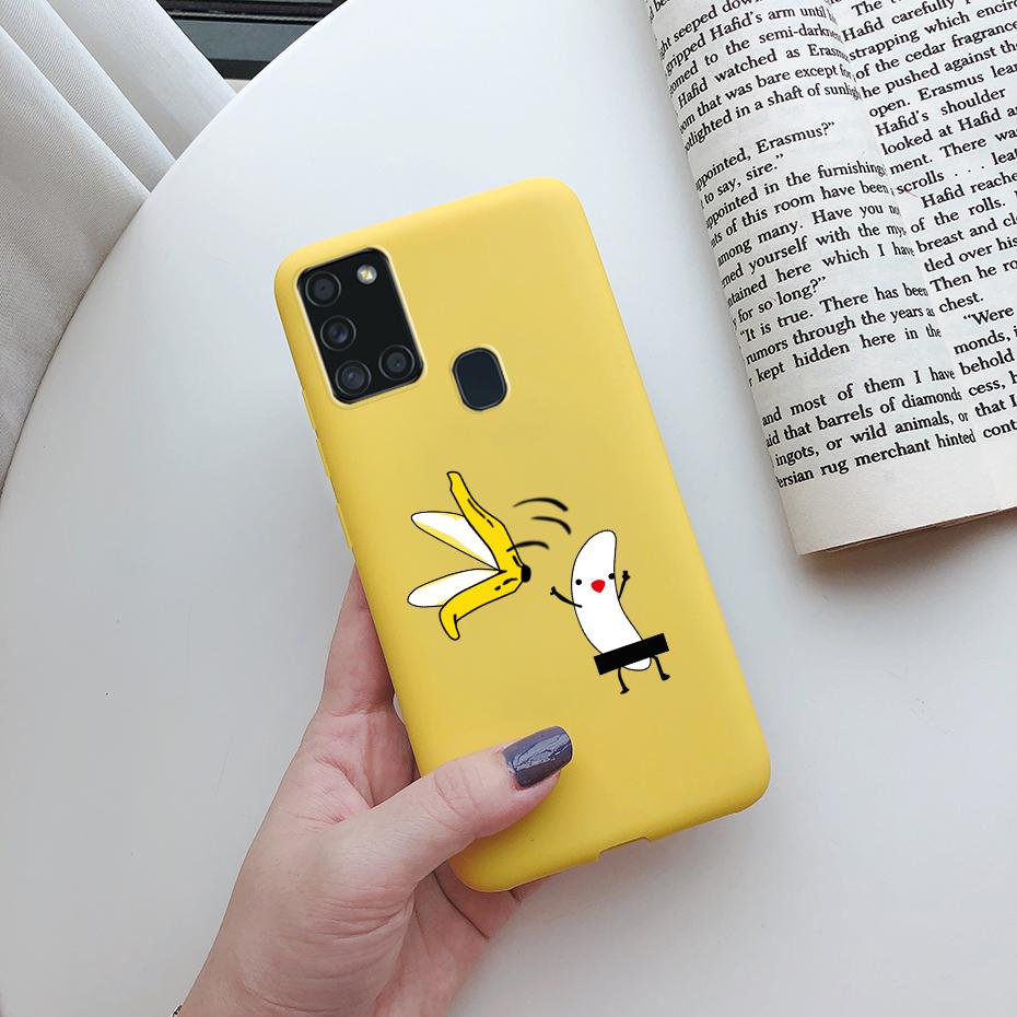 

For Samsung Galaxy A21S Case Silicone Soft TPU Fundas Bumper for Samsung A21S Case A217F A 21S A21 S 6.5 phone Back Cover cases Samsung A21S лавандовий
