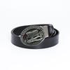 Men's Fashion Cowhide Leather Belt - Retro Buckle, European-American Style, Casual Jeans Accessory