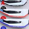 2.5M Car Bumper Protector Front Lip Carbon Fiber Rubber Car Bumper Lip Mouldings Splitter Chin Body Kits Spoiler Auto