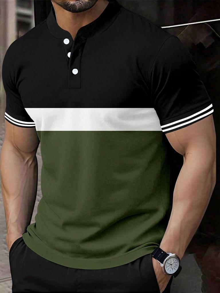 Must-have Men's Short Sleeve Polo Shirt, Slim Fit Casual