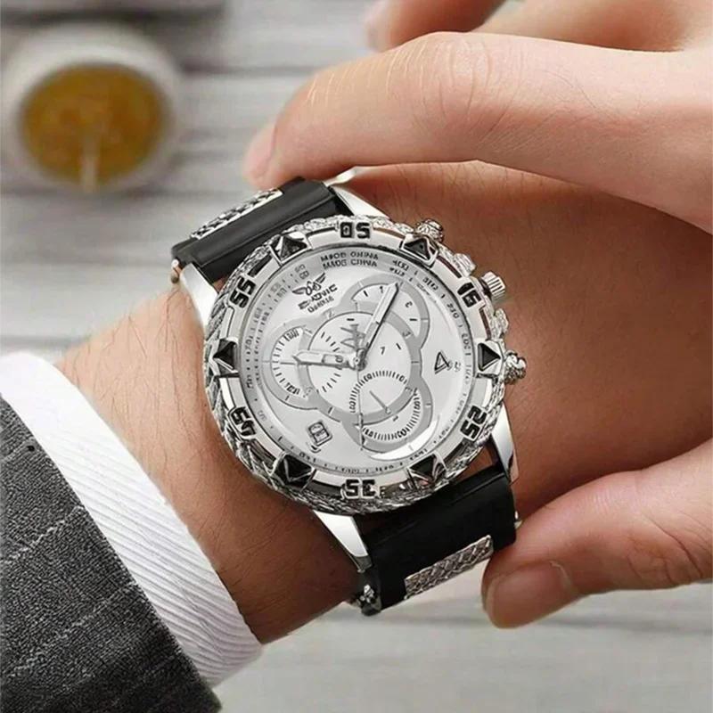 Men's Business Watch Fashionable and Handsome Stainless Steel Quartz Watch as a Birthday Gift for Boyfriend