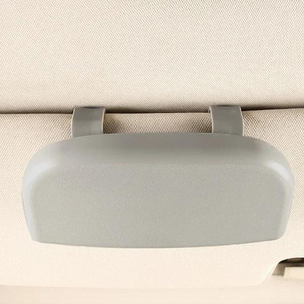 

Автомобильный держатель для очков, портативный держатель для солнцезащитных очков в автомобиле, держатель для очков, солнцезащитный козырек, держатель для автомобильных линз серый