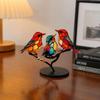 Double Sided Acrylic Bird Ornament 2D Decorative Bird Figurine  Home Office Decor
