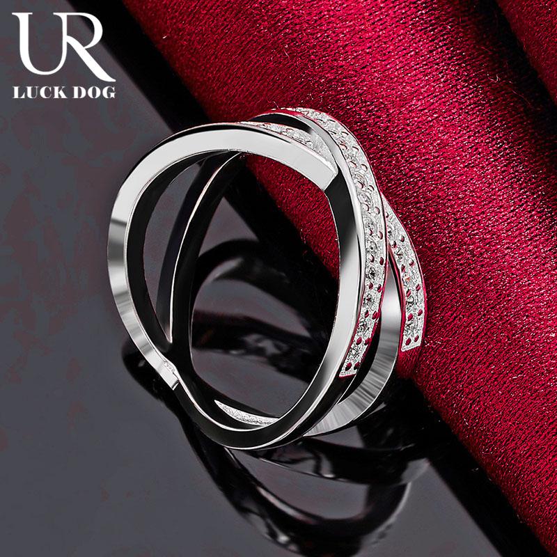 Bague en argent sterling 925 avec zircon AAA et lettre X, bijoux de mariage tendance