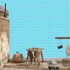 Wallpaper Geometric rhombuses celadon and turquoise 50x1000