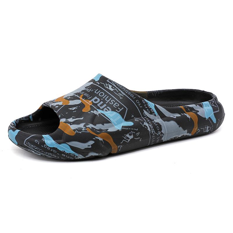

Мужские уличные спортивные пляжные сандалии толстая подошва нескользящие семейные модные повседневные легкие тапочки для ванной ходьба мужская обувь 39-40