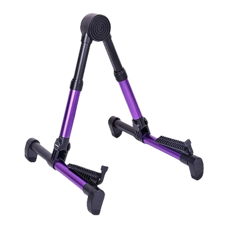 Folding Guitar Display Stand Adjustable Acoustics Guitar Stand Light Weight Musical Instrument Stand Easy to Carry