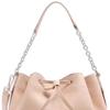 Bally Letter Logo Solid Color Drawstring Design Leather Bucket Bag Mini Women Handbags Nude 6314686