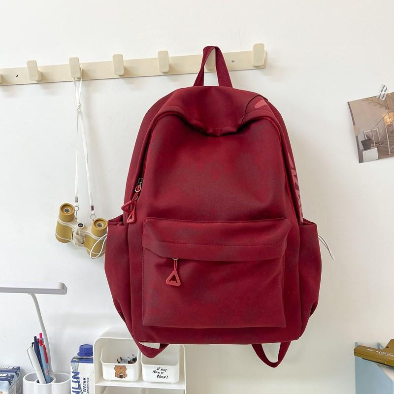 

Special clearance - schoolbag forest college student simple and versatile backpack large capacity light commuter letter backpack